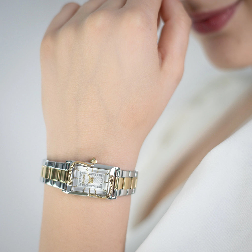 Just Cavalli Dolcezza Snake Two Tones YG Silver