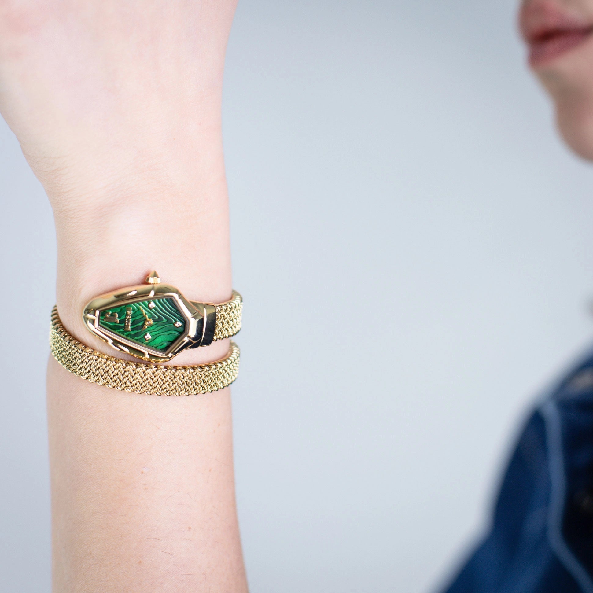 Just Cavalli Fiamma Yellow Gold Green