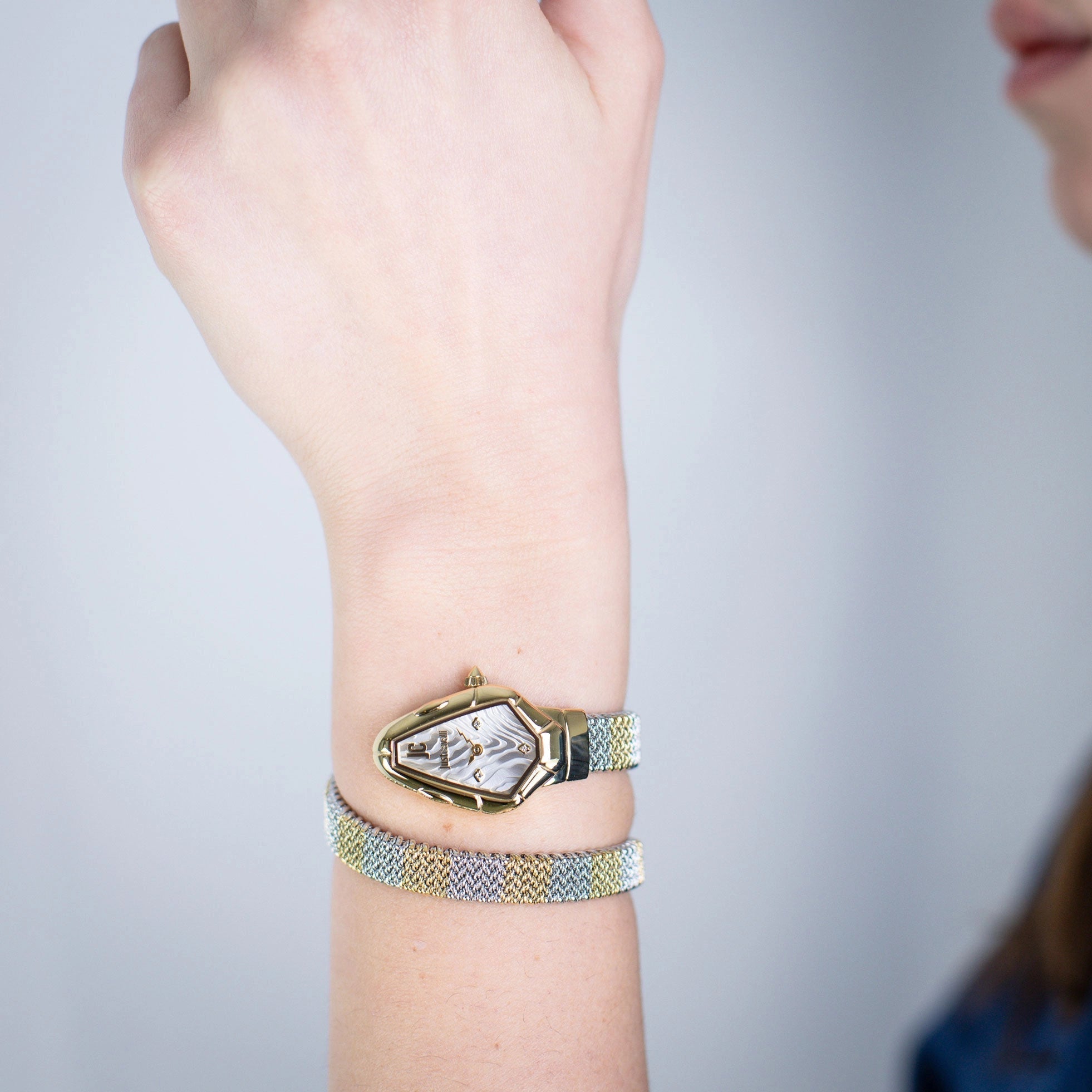 Just Cavalli Fiamma Silver Yellow Gold