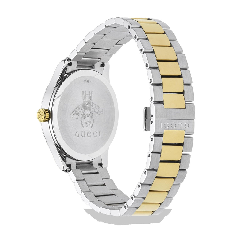 Gucci G Timeless Snake Steel And Gold Pvd Mens Watch Ya1264075