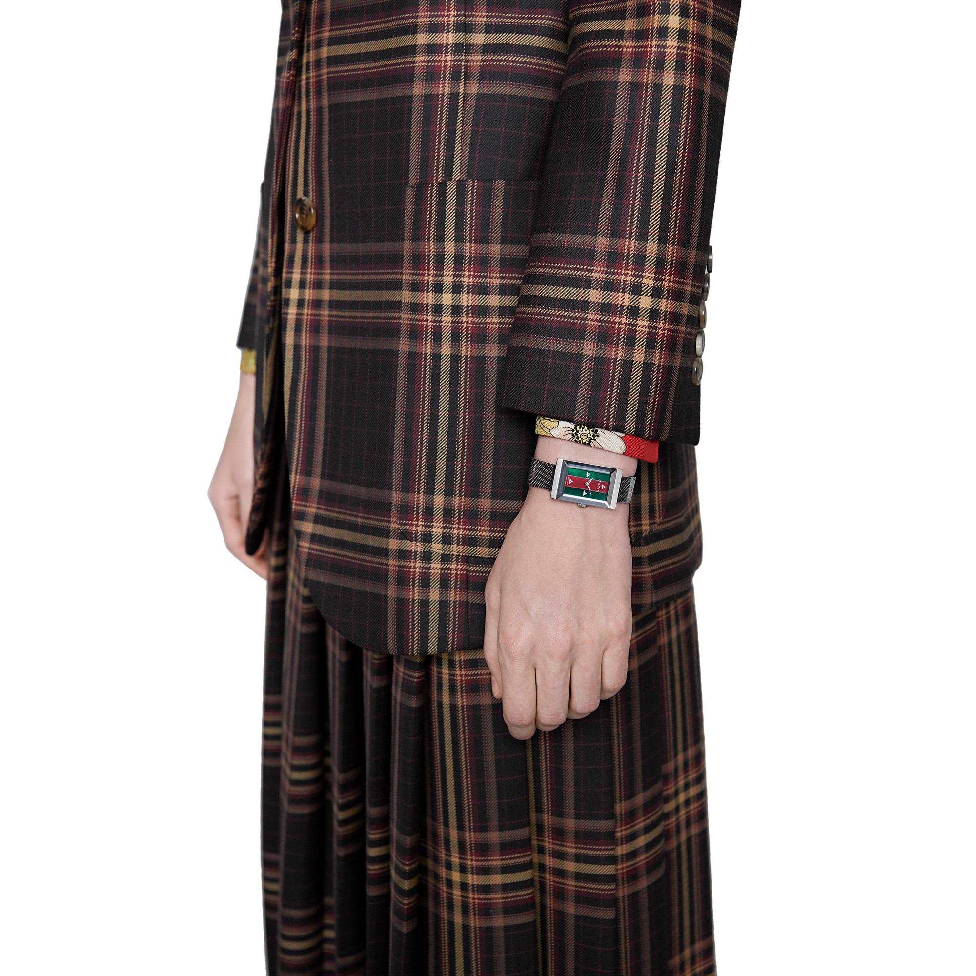 Gucci G Frame Stripe Ladies Watch Ya147401