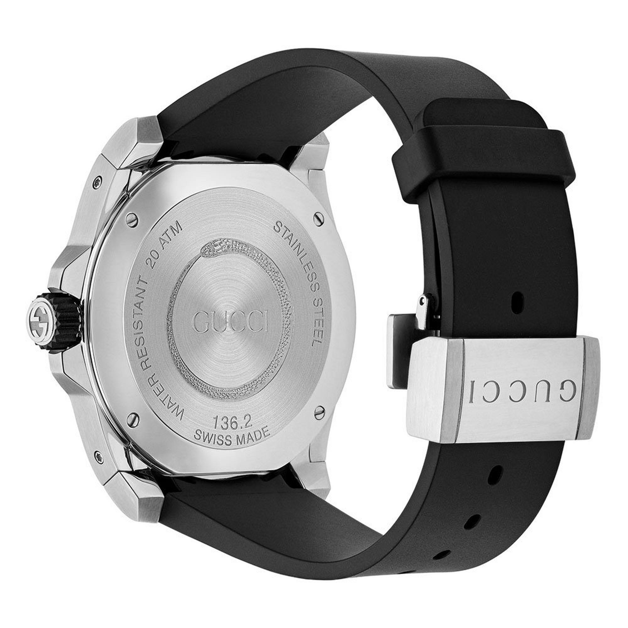 Gucci Dive Ya136217 Mens Stainless Steel Kingsnake Dial Watch