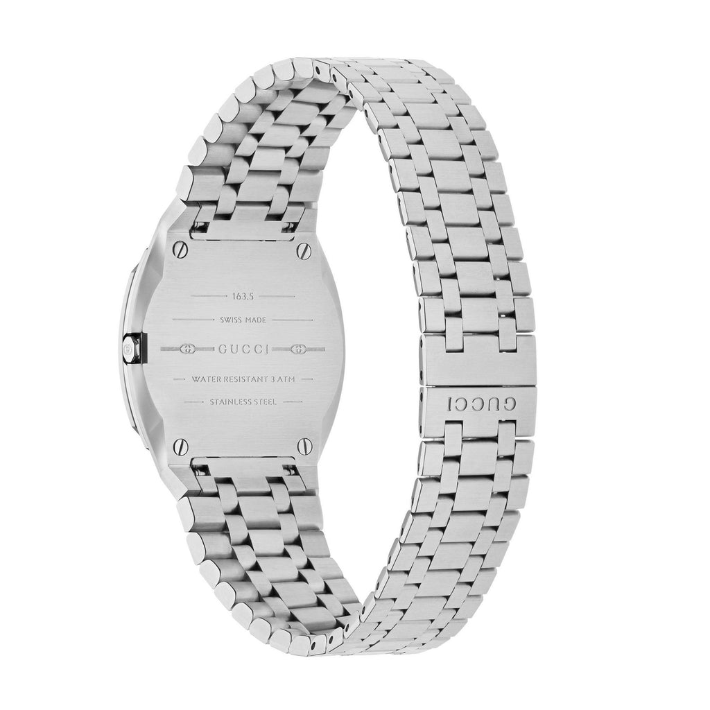 Gucci 25h Silver Ladies Watch Ya163501