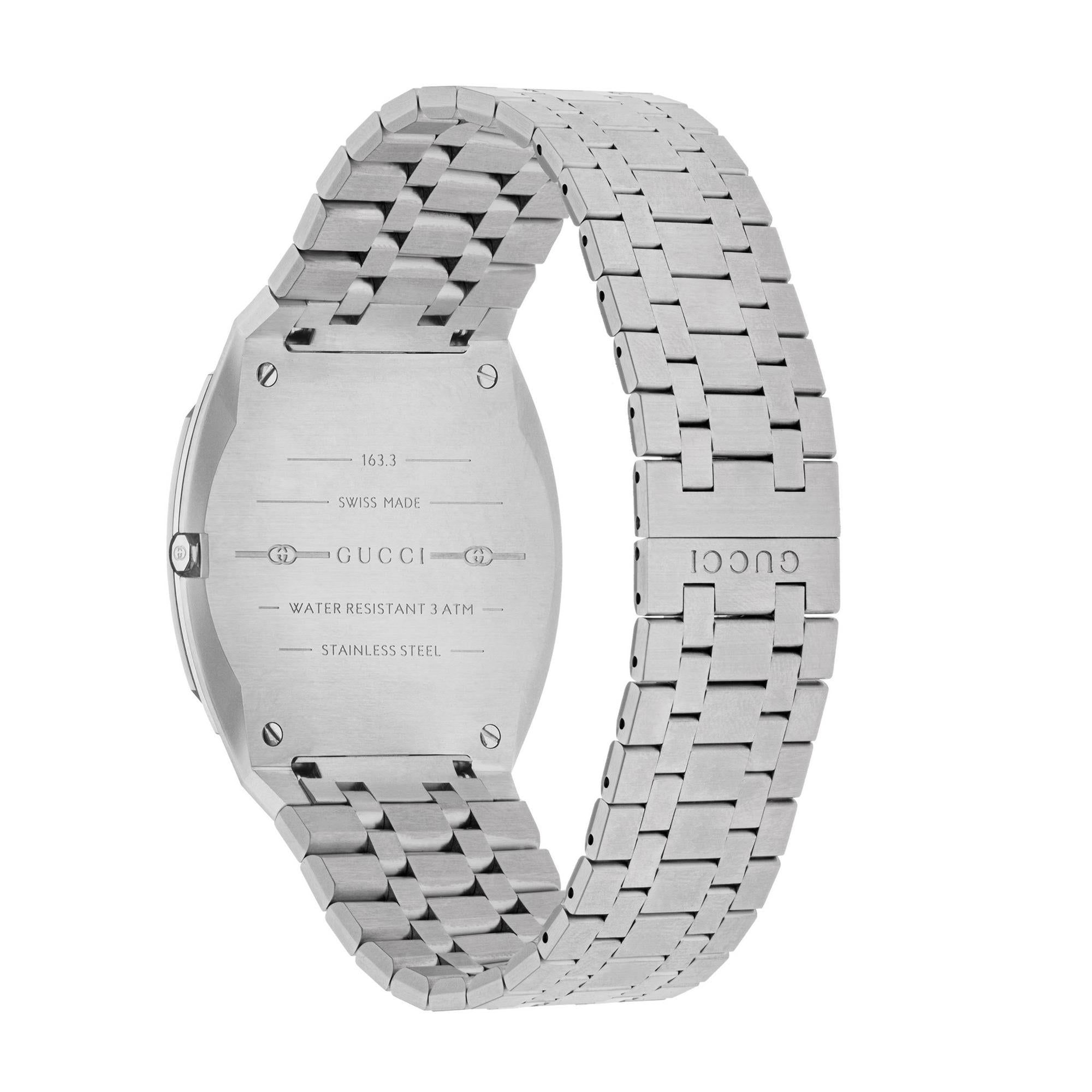 Gucci 25h Watch 38mm In Steel Ya163410