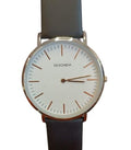 Sekonda Mens Basic White Dial Black Leather strap Watch 1342