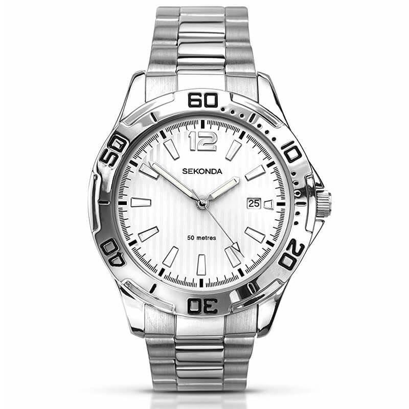 Sekonda Men's Fashion Stainless Steel Bracelet watch - 1169