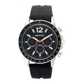 Henley Mens Black Dial Black Silicone Sports Rubber Strap Watch H02206.3