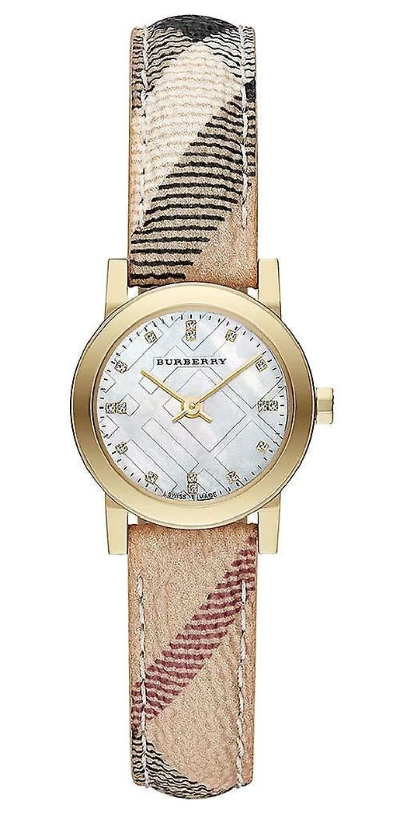 Burberry Ladies Watch The Classic City Diamond Rose Gold Watch