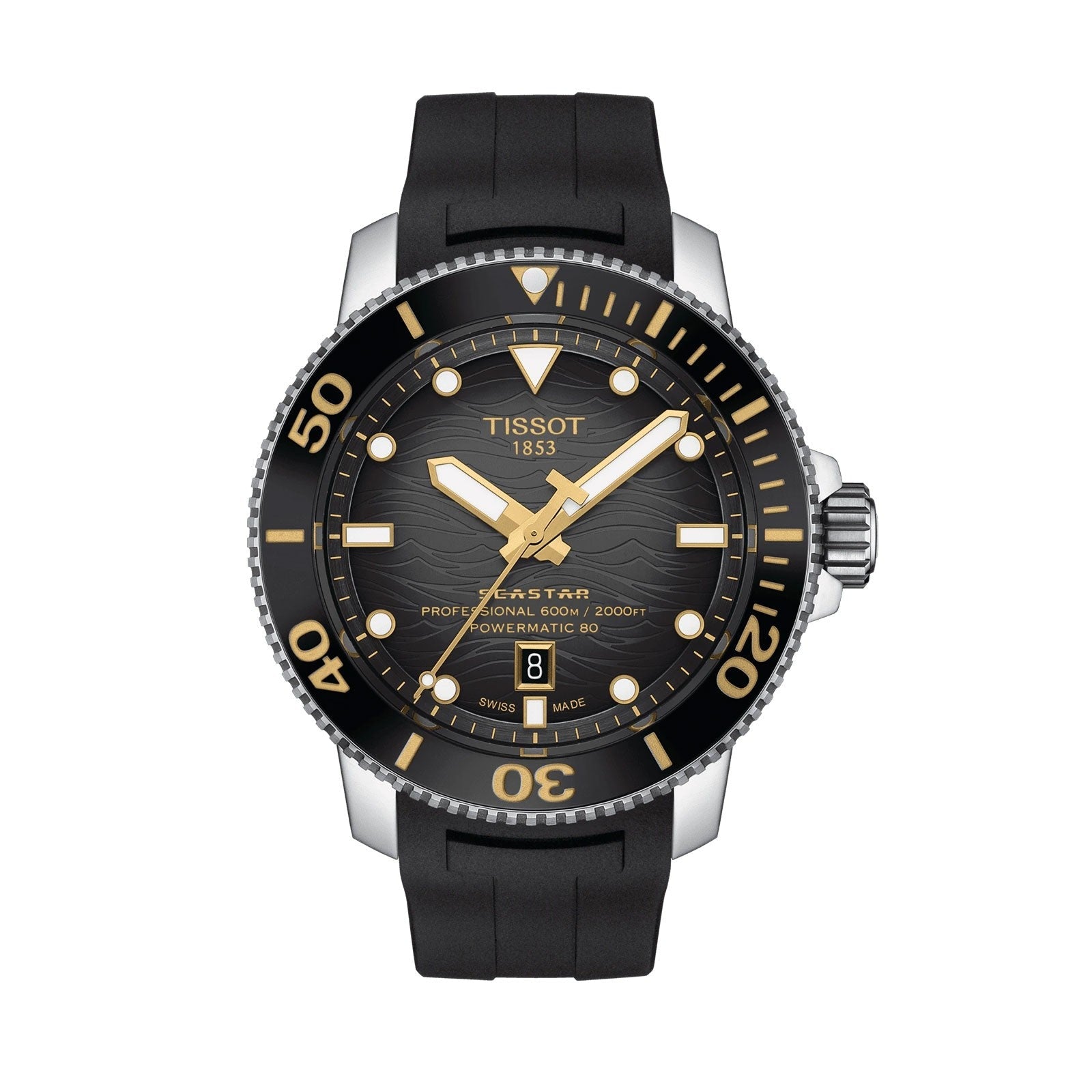 Tissot Seastar 2000 Professional Powermatic 80 Black Rubber T120.607.17.441.01