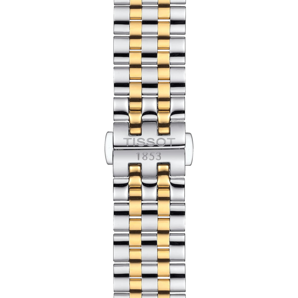 Tissot Mens Watch Carson Auto T Classic 40mm Silver Gold T1224072203100