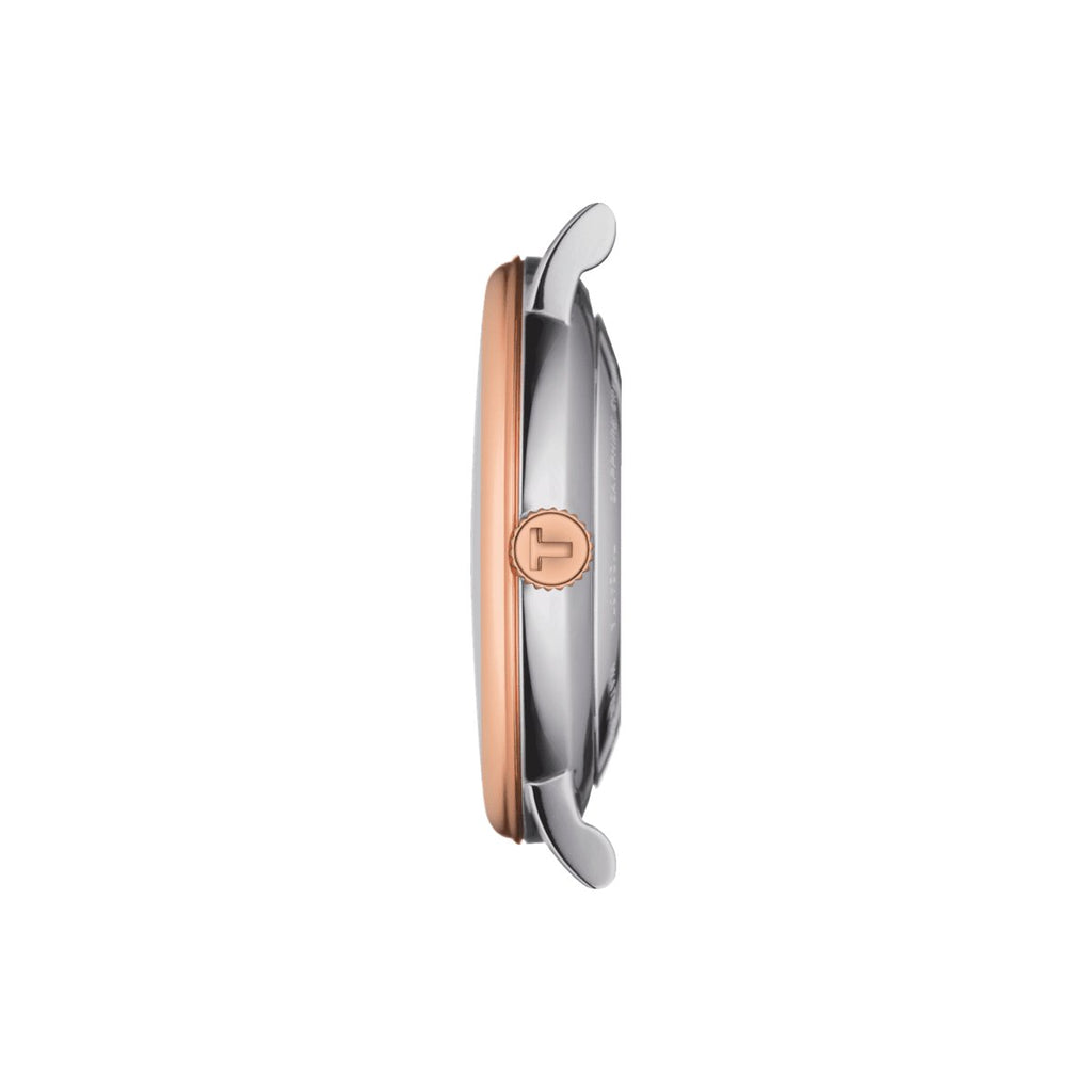 Tissot Mens Watch Carson Auto Powermatic 80 Premium 40mm Steel Rose T1224072203300
