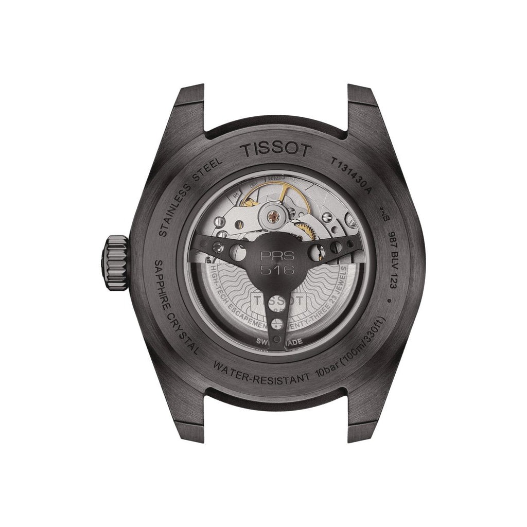 Tissot Mens Chronograph Watch Prs 516 Powermatic 80 Black T1314303605200