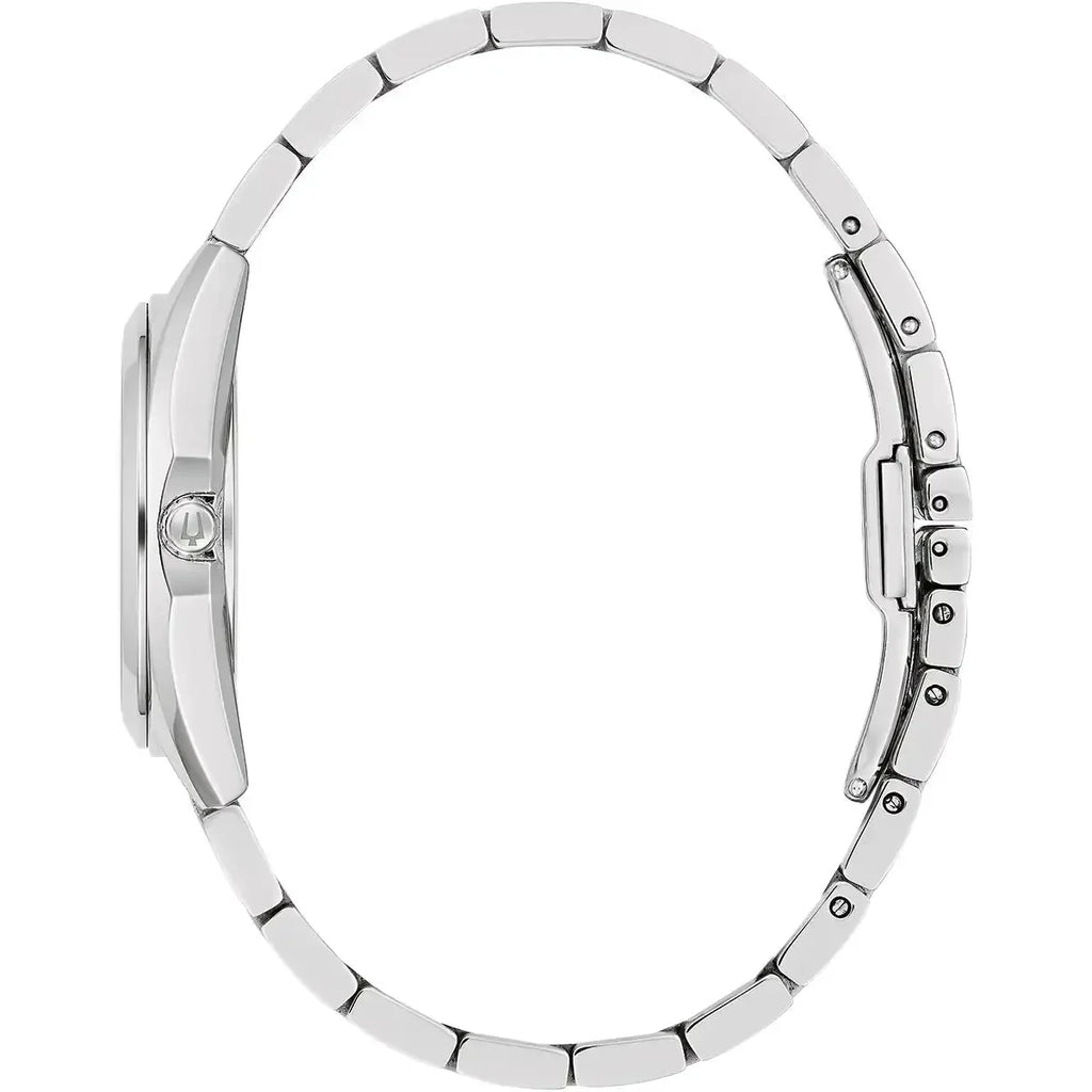 Bulova Surveyor Ladies Mother Of Pearl Watch 96p228