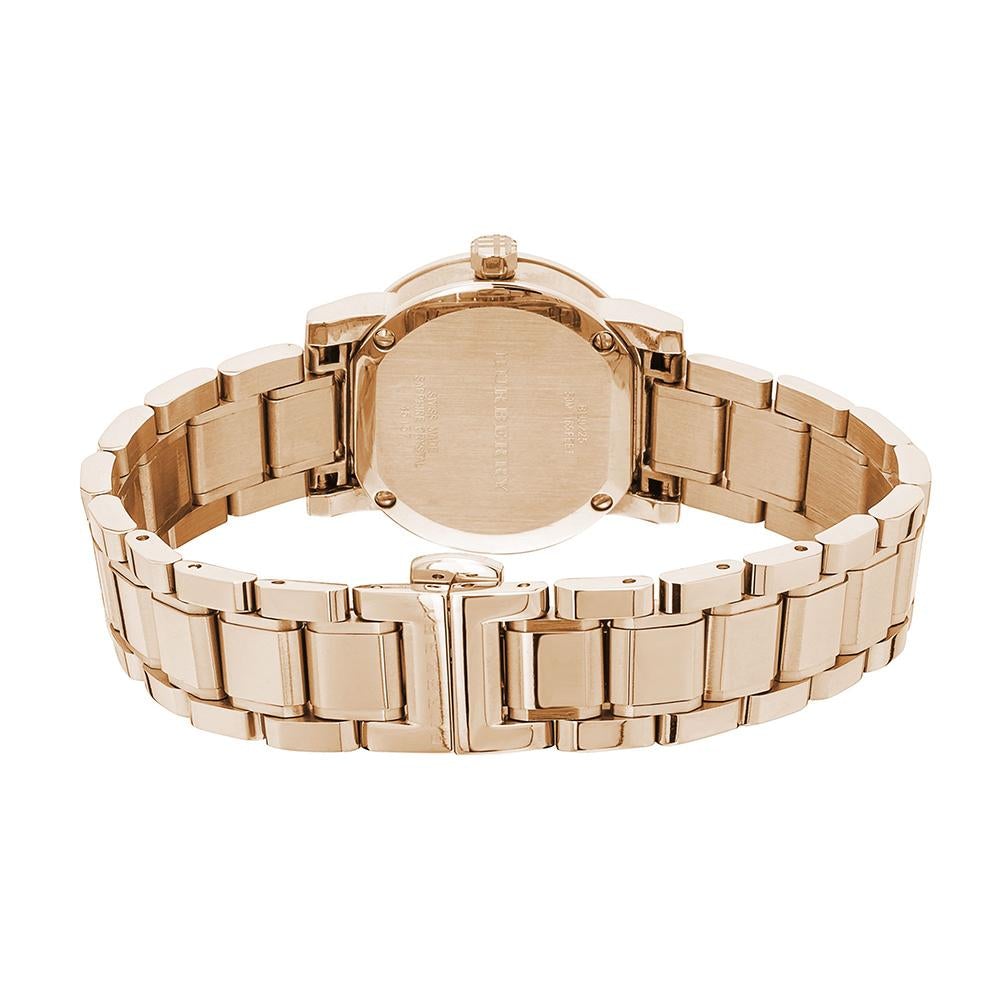 Ladies The City Diamond Rose Gold Stainless Steel Burberry Watch Bu9225