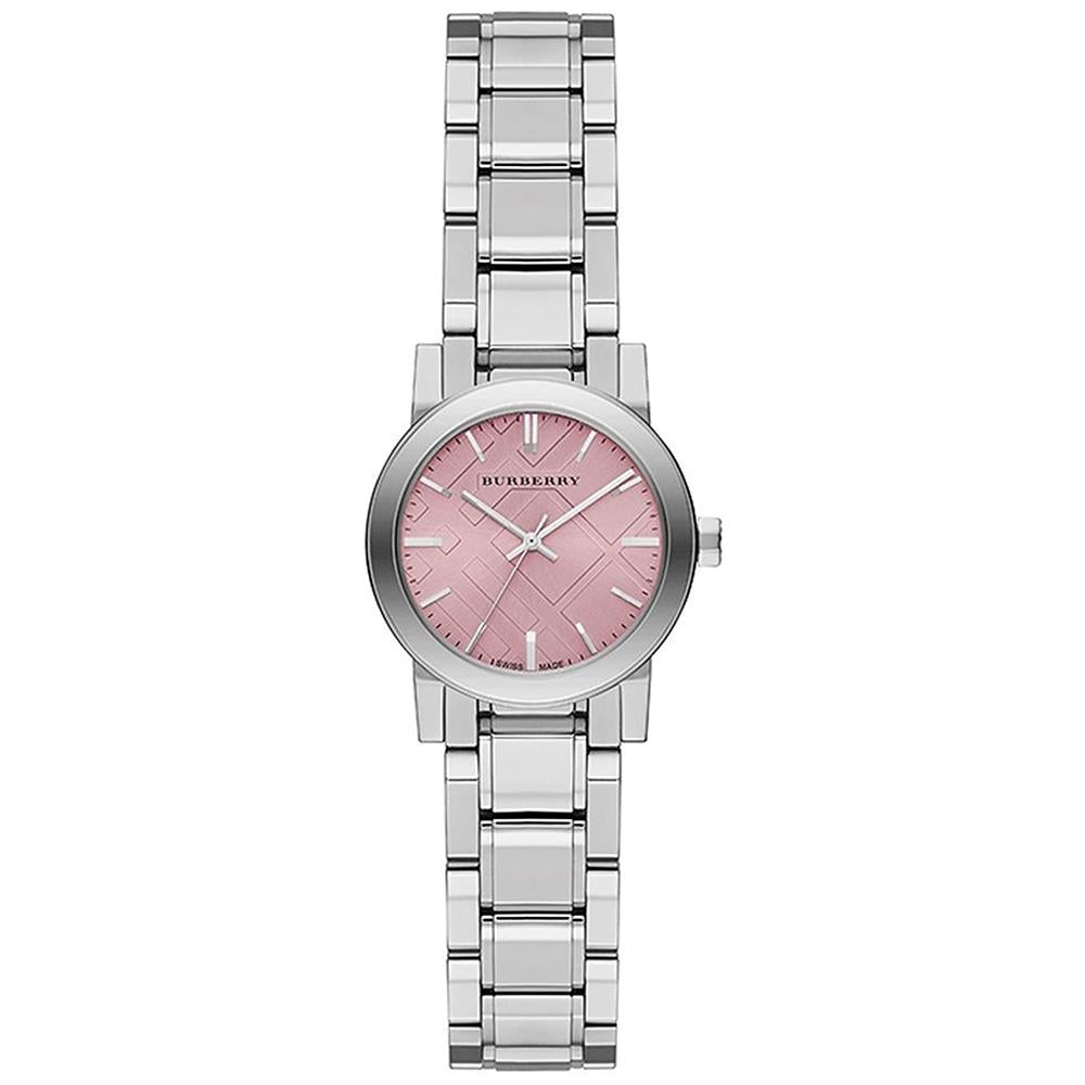 Ladies Silver Stainless Steel Burberry Watch Bu9231