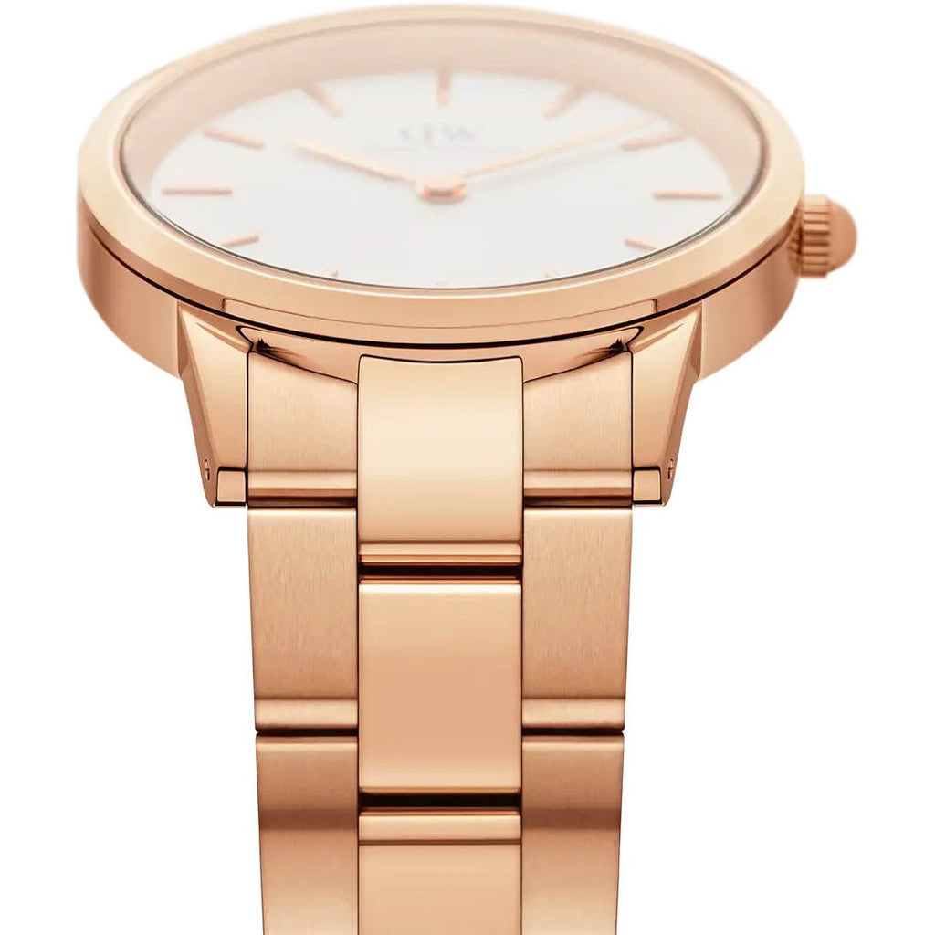 Daniel Wellington Iconic Link Ladies Rose Gold Watch Dw00600211