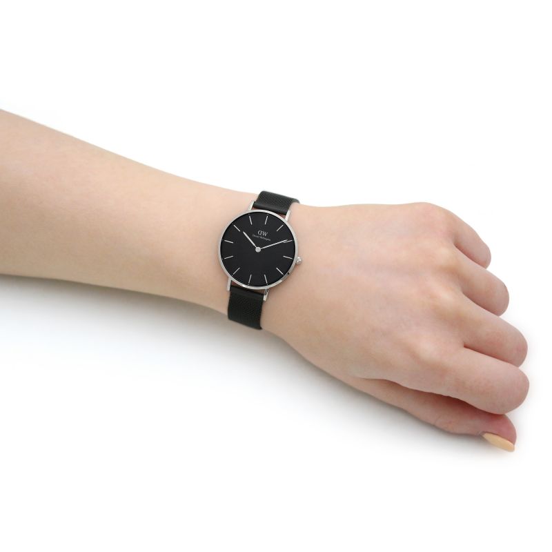 Daniel Wellington Petite Ashfield Ladies Silver Watch Dw00100202