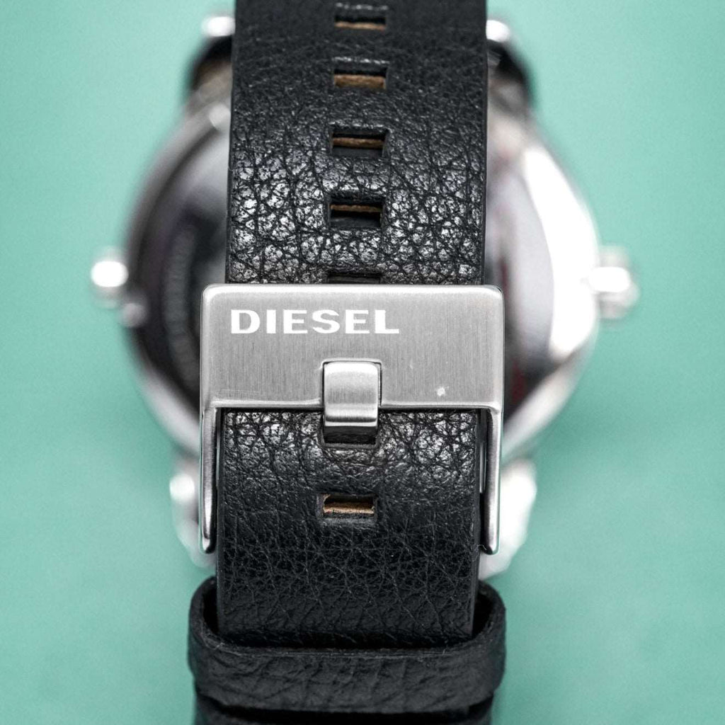 Diesel Dz7307 Men S Mini Daddy Silver Black Watch
