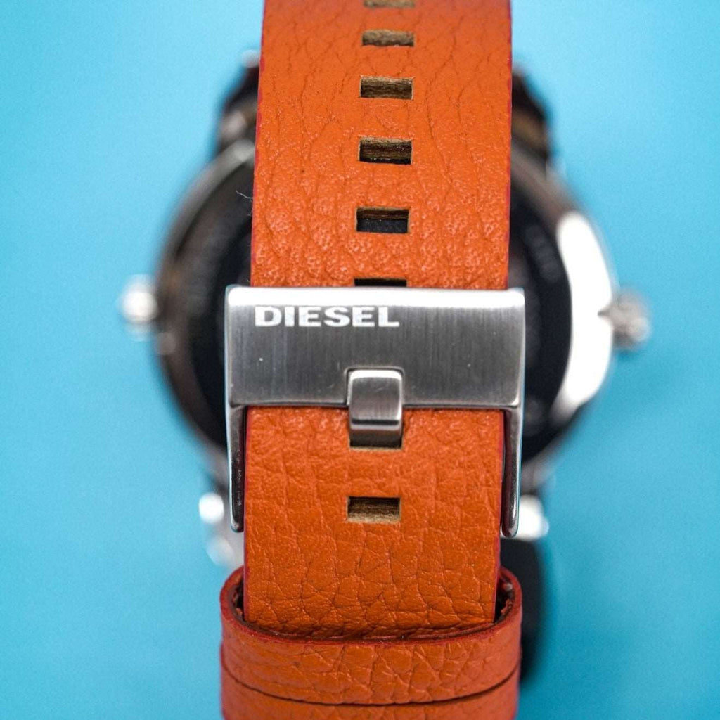 Diesel Dz7309 Men S Mini Daddy Silver Brown Watch