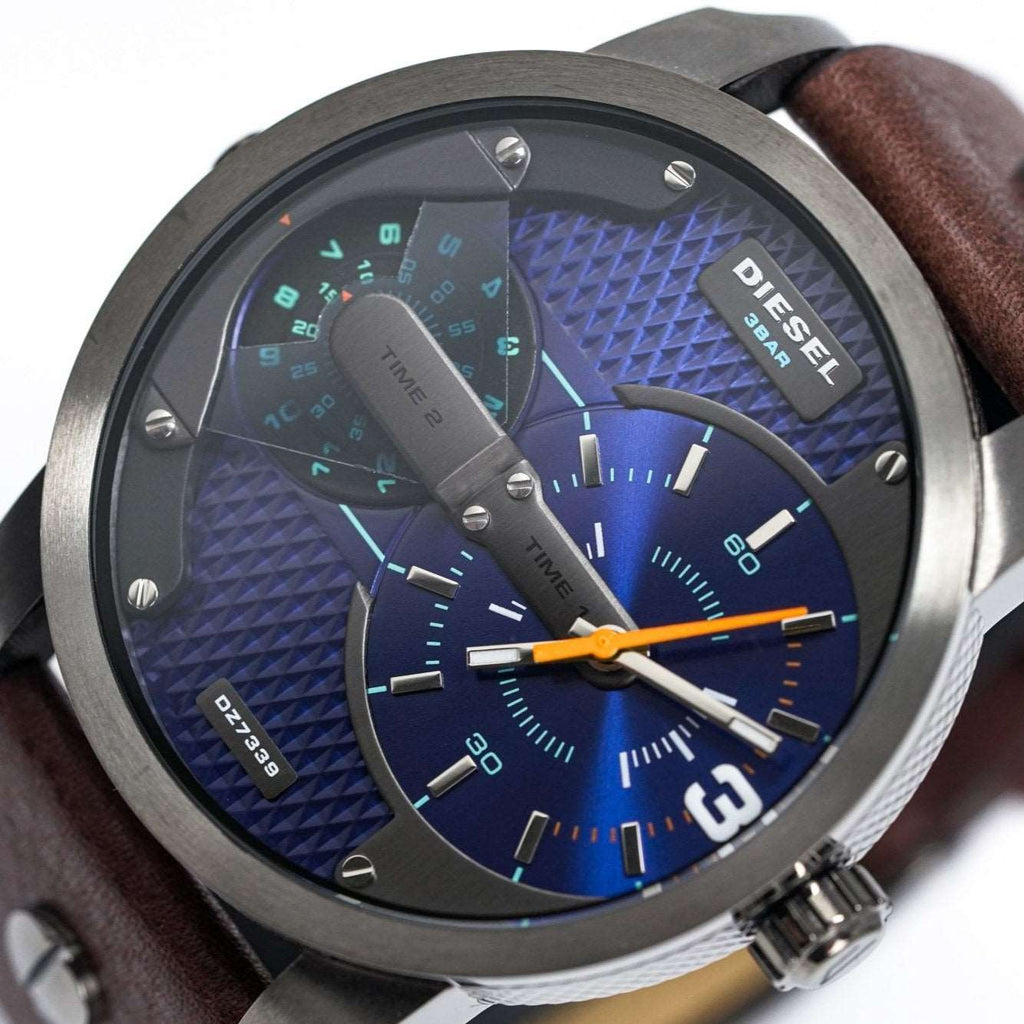 Diesel Dz7339 Men S Mini Daddy Gun Metal Watch