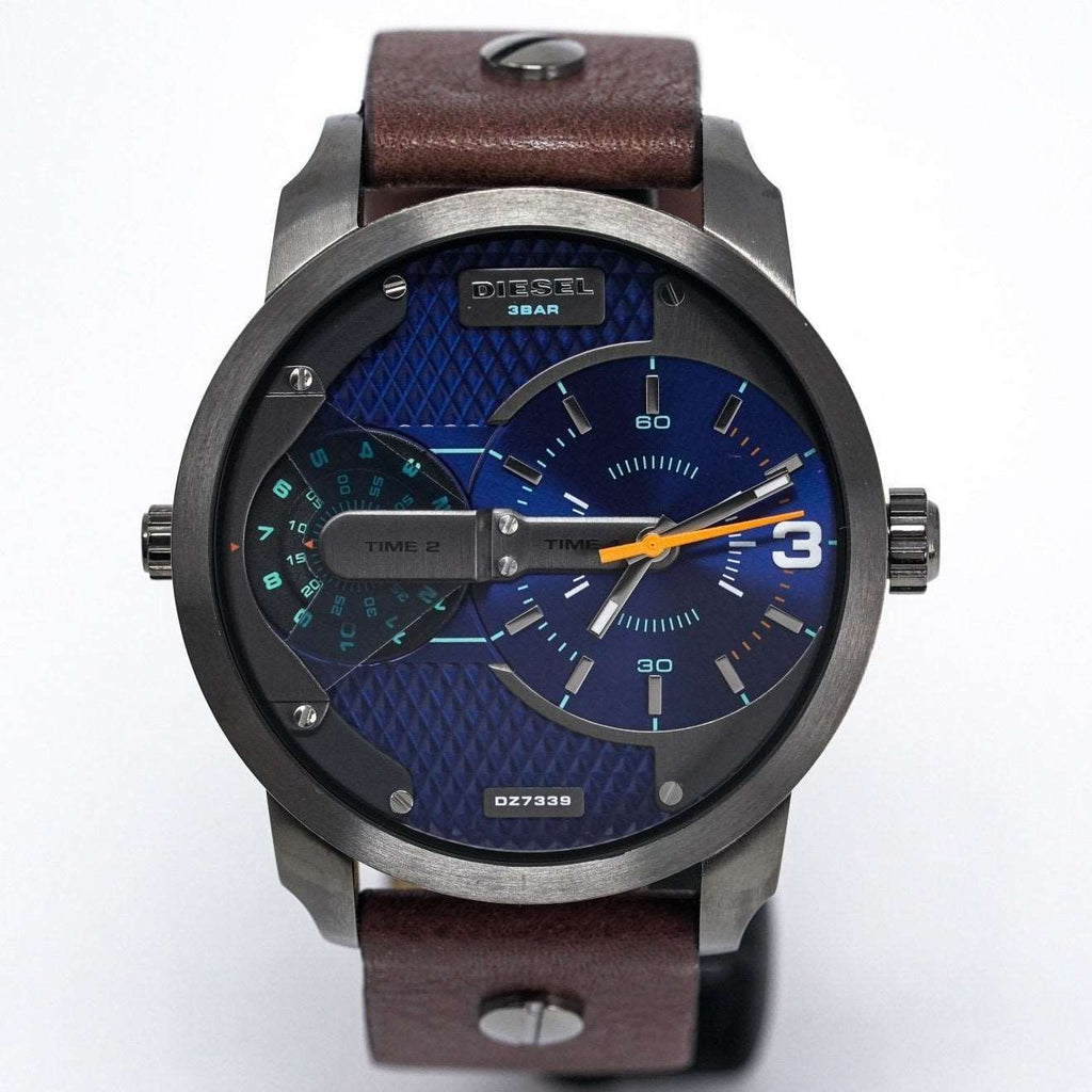Diesel Dz7339 Men S Mini Daddy Gun Metal Watch