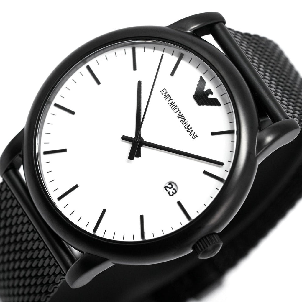 Emporio Armani Ar11046 Men S Luigi Black Pvd Watch