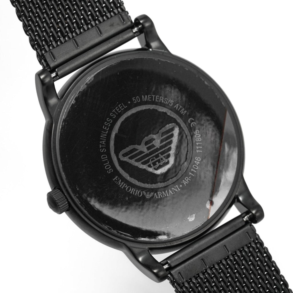 Emporio Armani Ar11046 Men S Luigi Black Pvd Watch