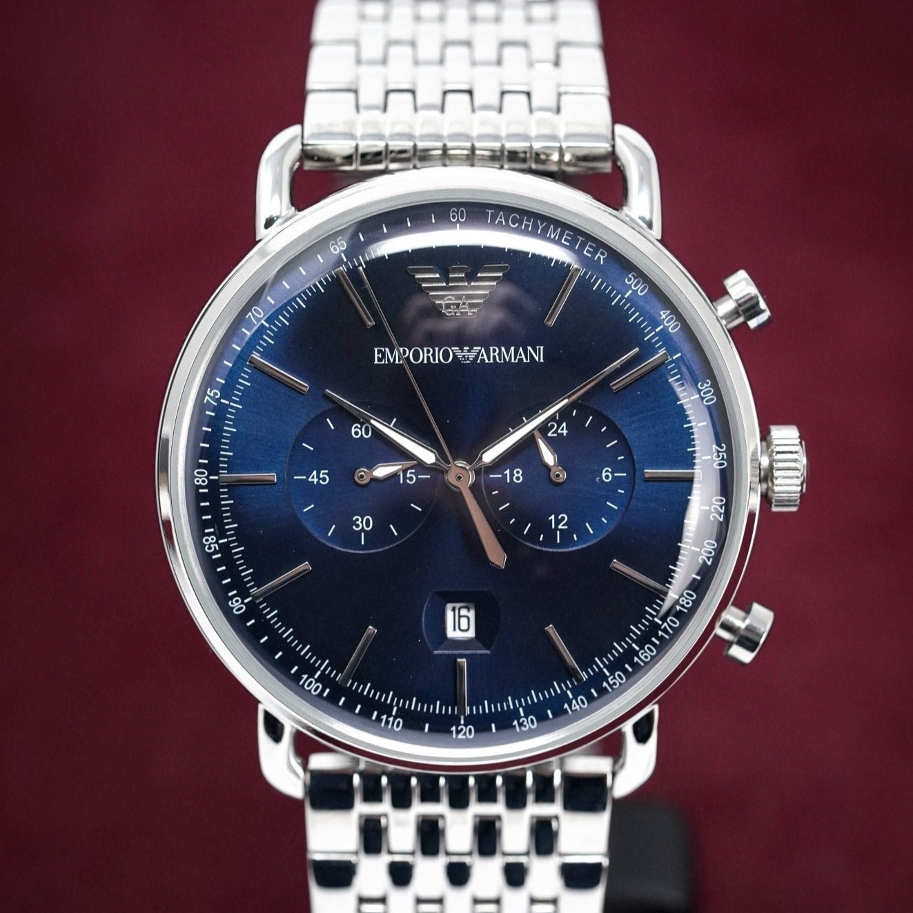 Emporio Armani Ar11238 Men S Aviator Chronograph Watch