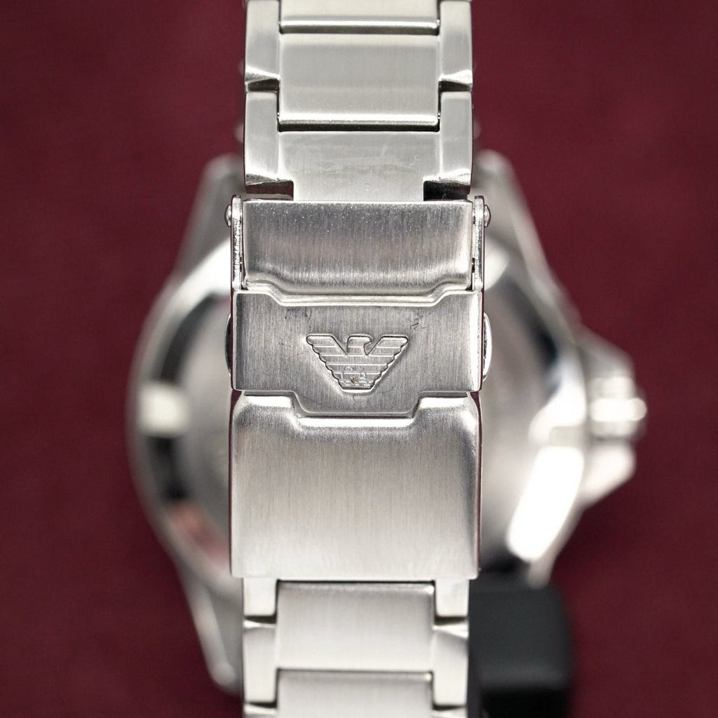 Emporio Armani Ar11339 Men S Diver Steel Blue Watch