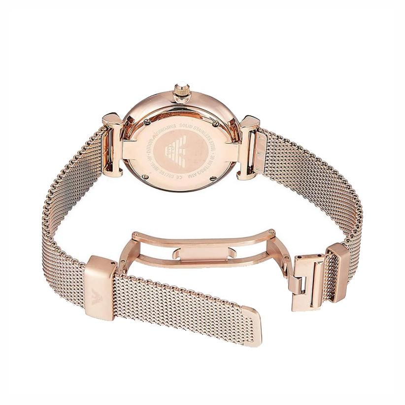 Emporio Armani Ar1956 Ladies Gianni T Bar Rose Gold Watch