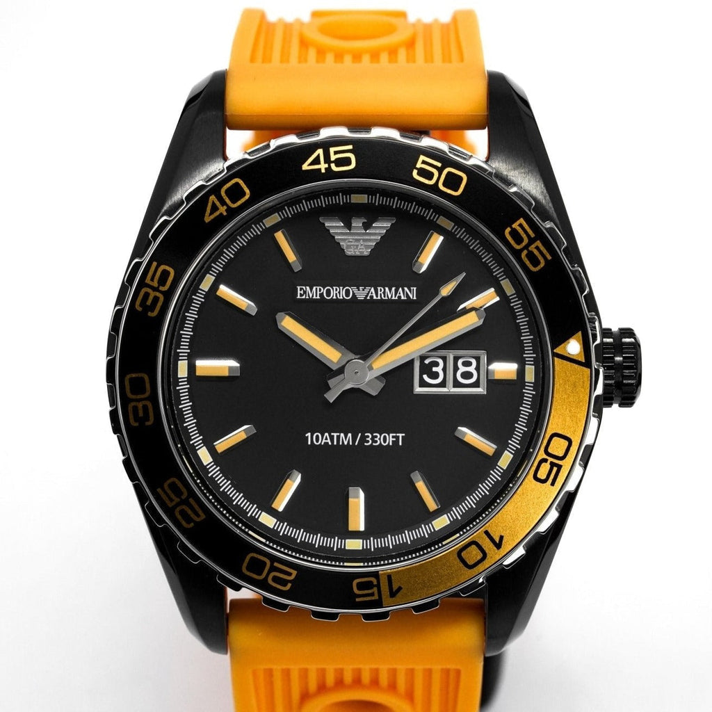 Emporio Armani Ar6046 Men S Sportivo Orange Watch