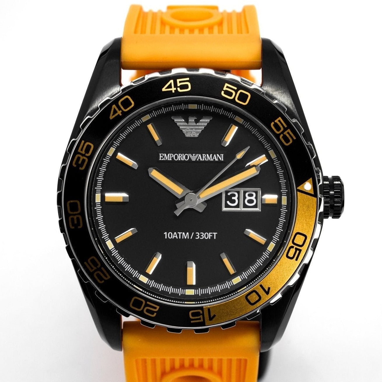 Emporio Armani Ar6046 Men S Sportivo Orange Watch