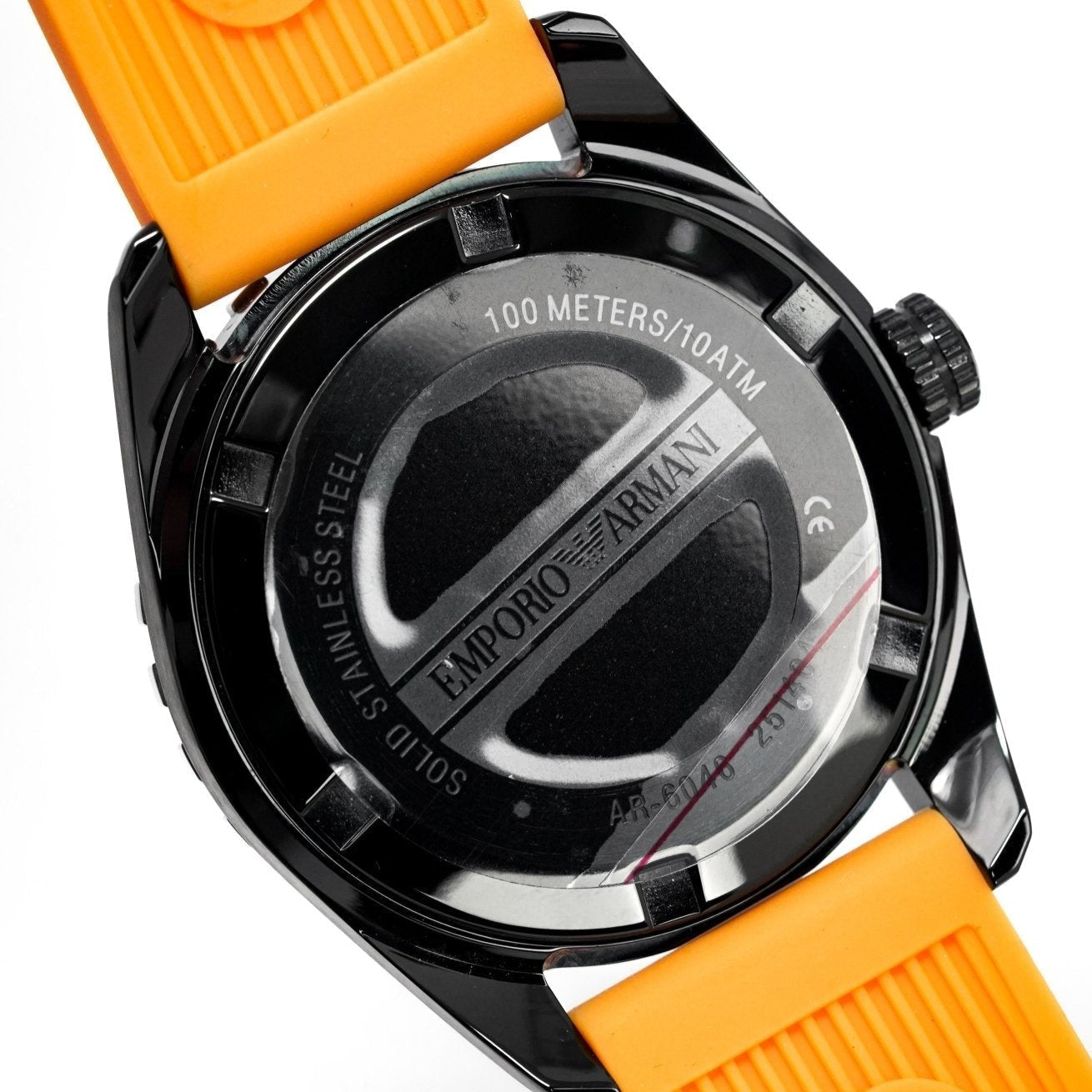 Emporio Armani Ar6046 Men S Sportivo Orange Watch