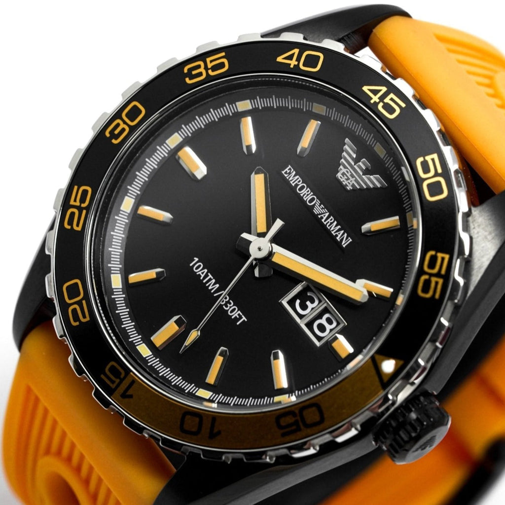 Emporio Armani Ar6046 Men S Sportivo Orange Watch