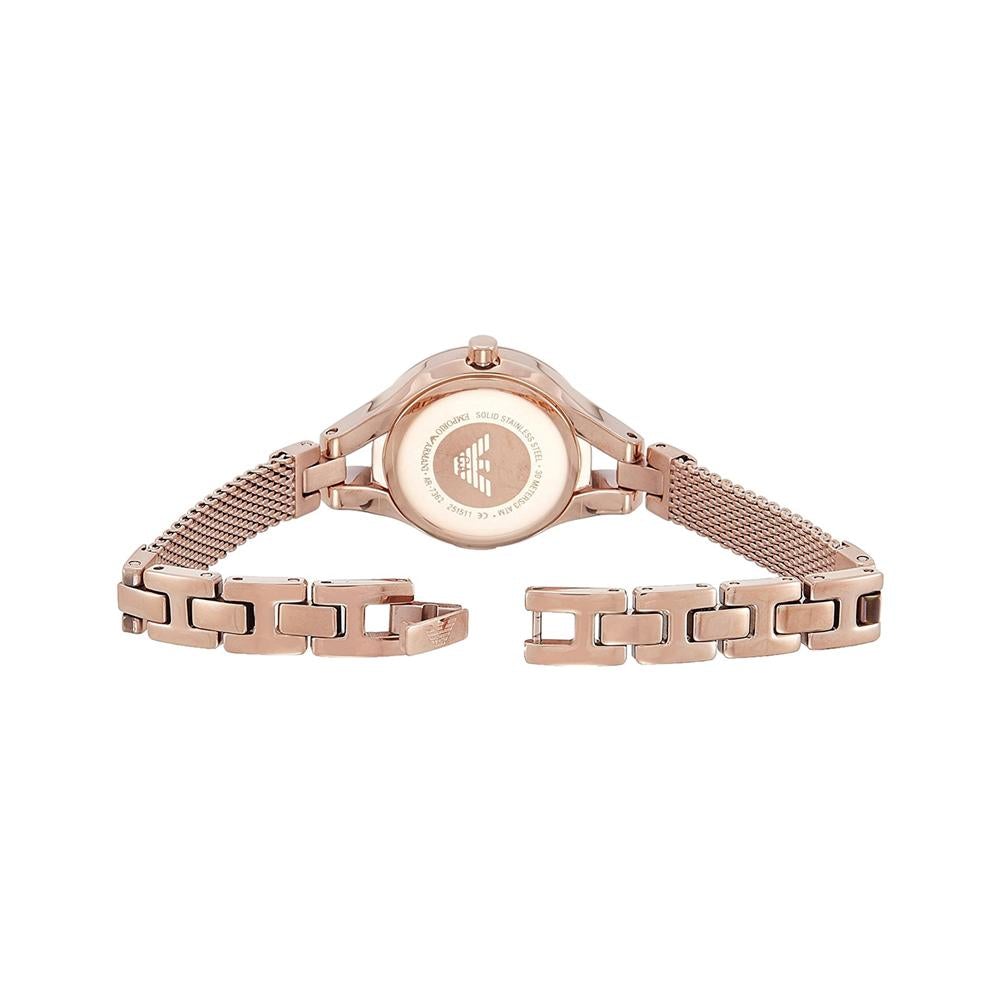 Emporio Armani Ar7362 Ladies Rose Gold Watch