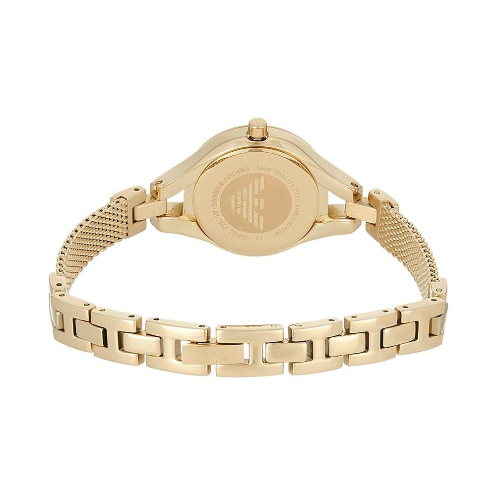 Emporio Armani Ar7363 Ladies Gold Watch