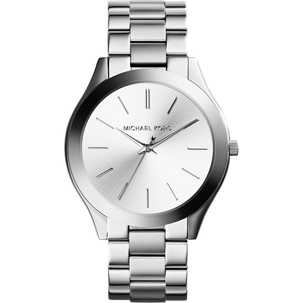 Michael Kors Mk3178 Ladies Slim Runway Silver Watch