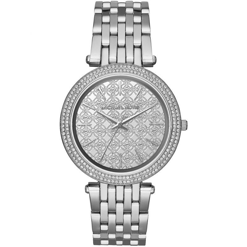 Michael Kors Mk3404 Ladies Darci Silver Motif Watch