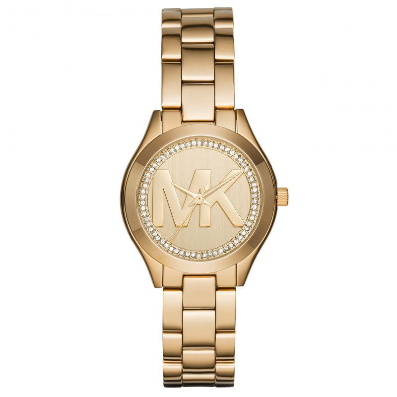 Michael Kors Mk3477 Ladies Mini Slim Runway Yellow Gold Watch