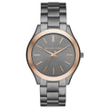Michael Kors Mk8576 Men S Slim Runway Black Rose Watch