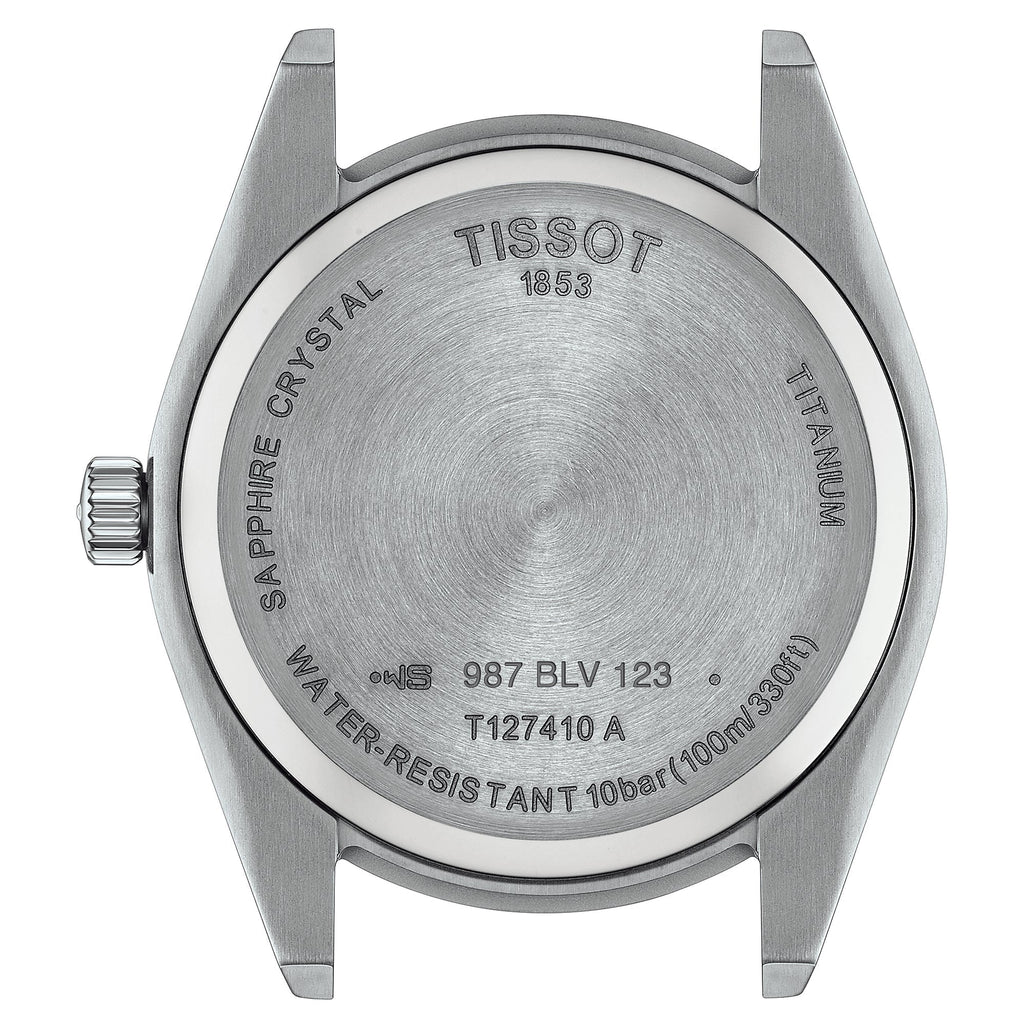 Tissot Gentleman Titanium Mens Grey Watch T1274104408100