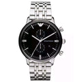 Emporio Armani Ar0389 Men S Black Chronograph Watch