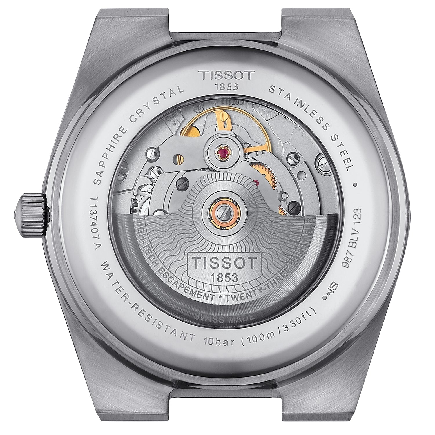Tissot Prx Powermatic 80 Mens Blue Watch T1374071104100