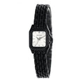 Henley Ladies Rectangular Petite Case sunray dial Black Bracelet Watch H07240.3