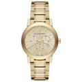 Ladies Gold Tone Stainless Steel Chronograph Burberry Watch Bu9753
