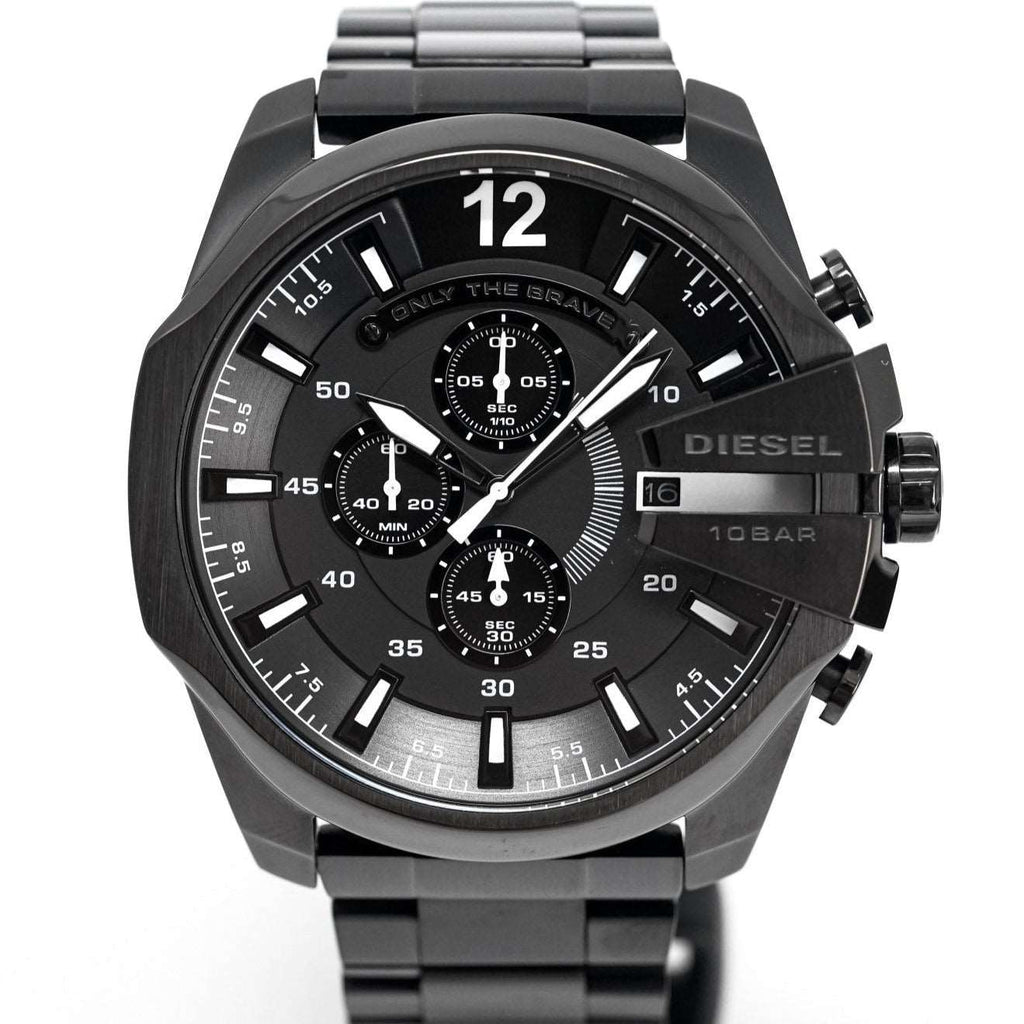 Diesel Dz4283 Men S Chronograph Mega Chief Black Pvd Watch