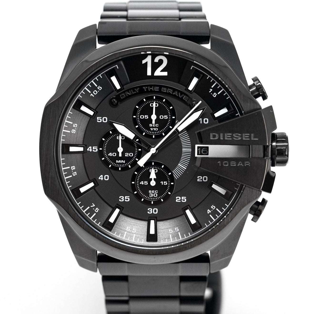 Diesel Dz4283 Men S Chronograph Mega Chief Black Pvd Watch