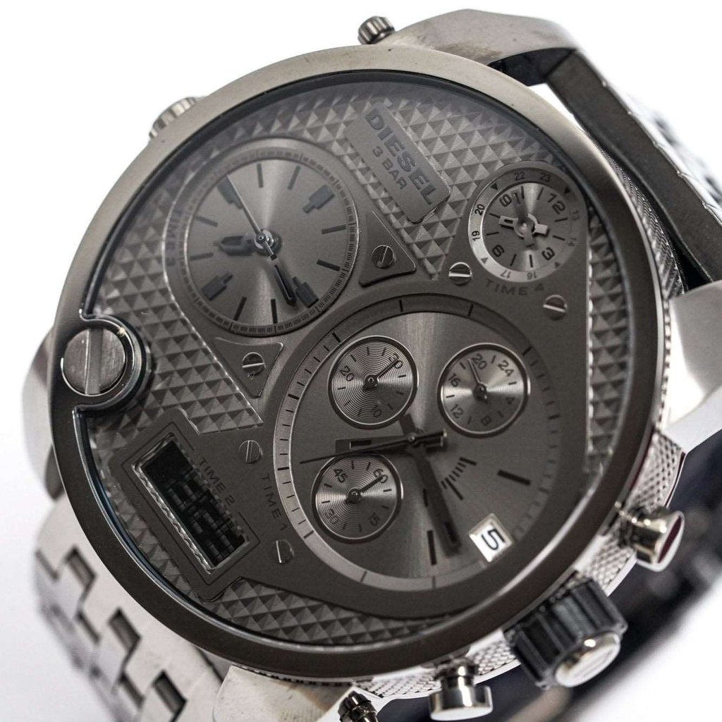 Diesel Dz7247 Men S Chronograph Big Daddy Gun Metal Watch