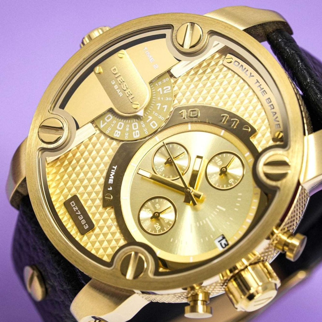 Diesel Dz7363 Men S Chronograph Little Daddy Gold Watch