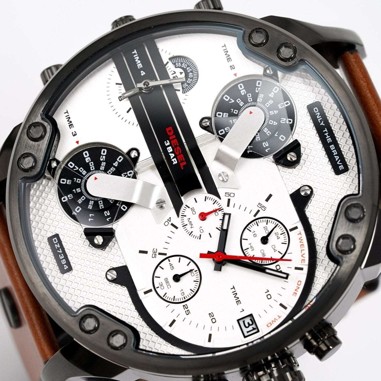 Diesel Dz7394 Men S Chronograph Mr Daddy 2 0 Brown Watch